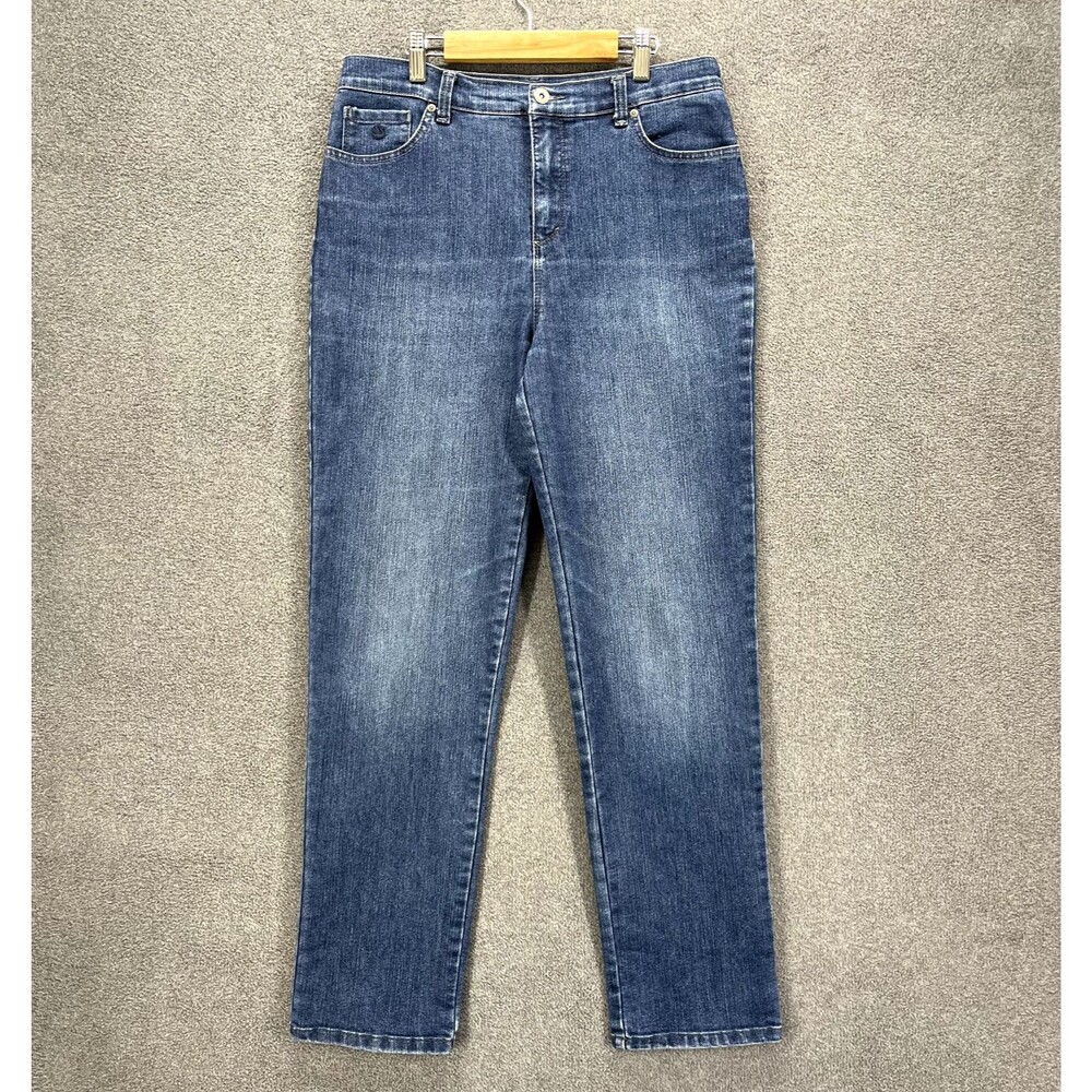 Gloria Vanderbilt Amanda Jeans Womens 8 Blue Wash Stretch Pants High Rise
